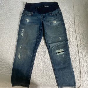 Gap Distressed Trendy Maternity Jeans